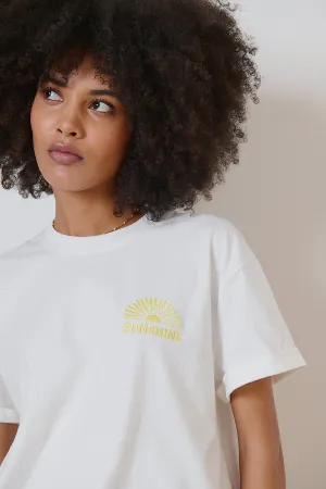 0923 Tshirt Sunshine Blanc