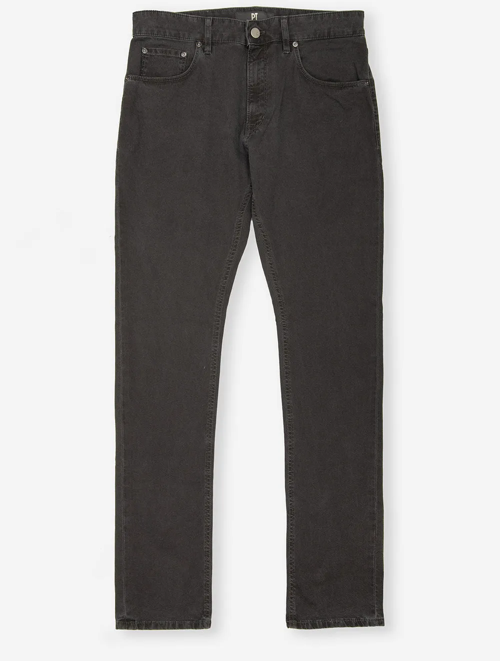 5 Pocket Cotton Jeans Brown