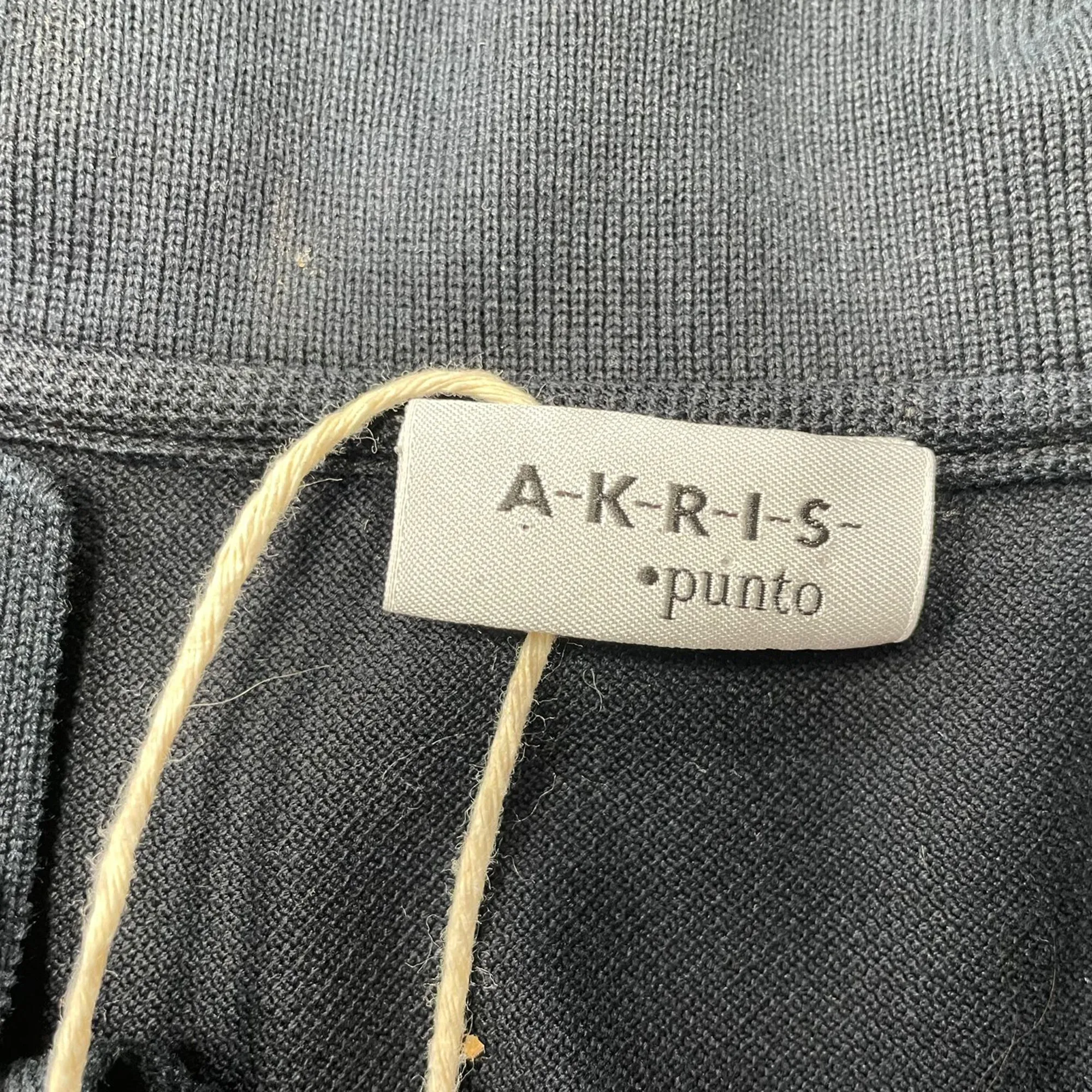 Akris Piqué Polo Shirt in Black Cotton