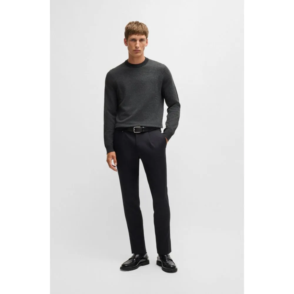 Crew-neck sweater in wool
