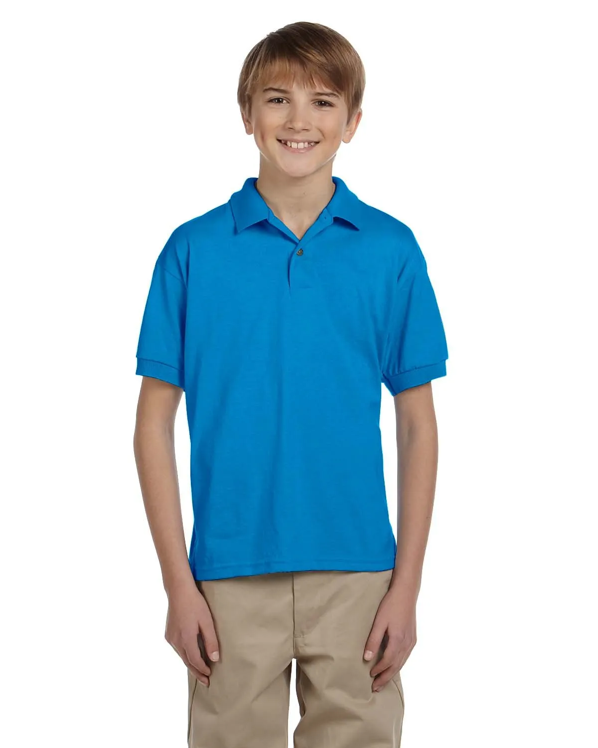 Gildan G880B Youth 50/50 Jersey Polo