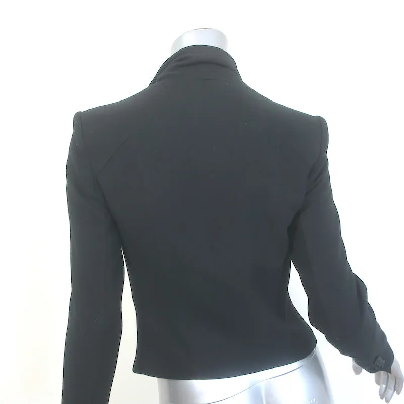 HELMUT Helmut Lang Flash Draped Blazer Black Silk-Blend Size Small