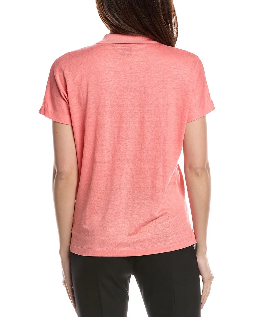 Hugo Boss Enelina Linen-Blend Polo Shirt