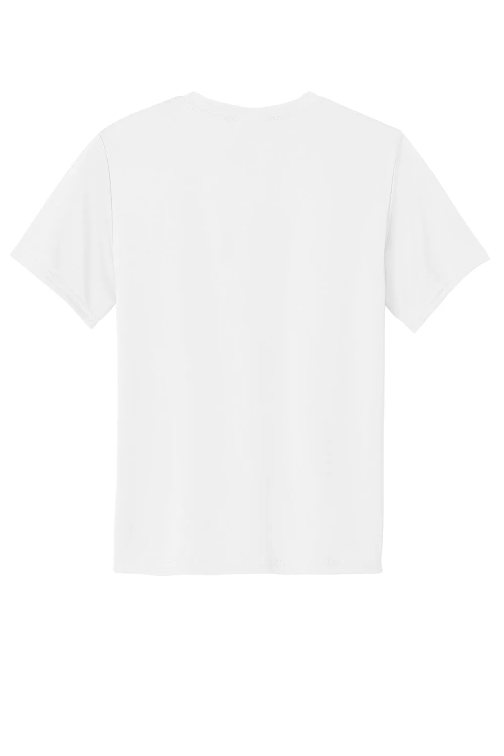 Port & Company Youth Dry Zone Performance Moisture Wicking Short Sleeve Crewneck T-Shirt - White
