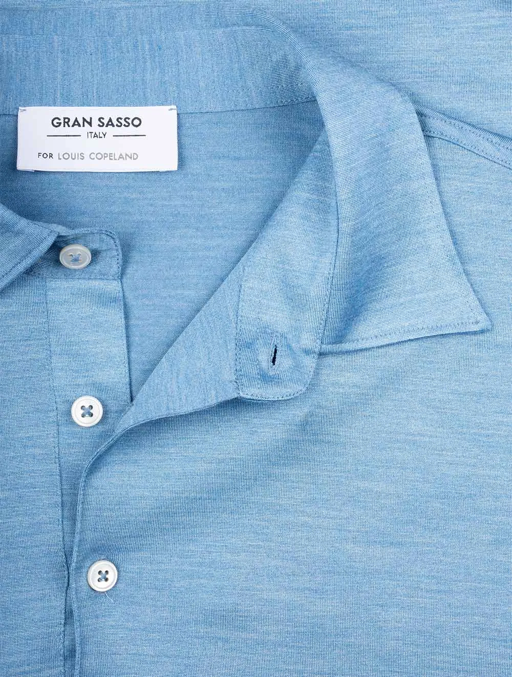 Silk Polo Blue