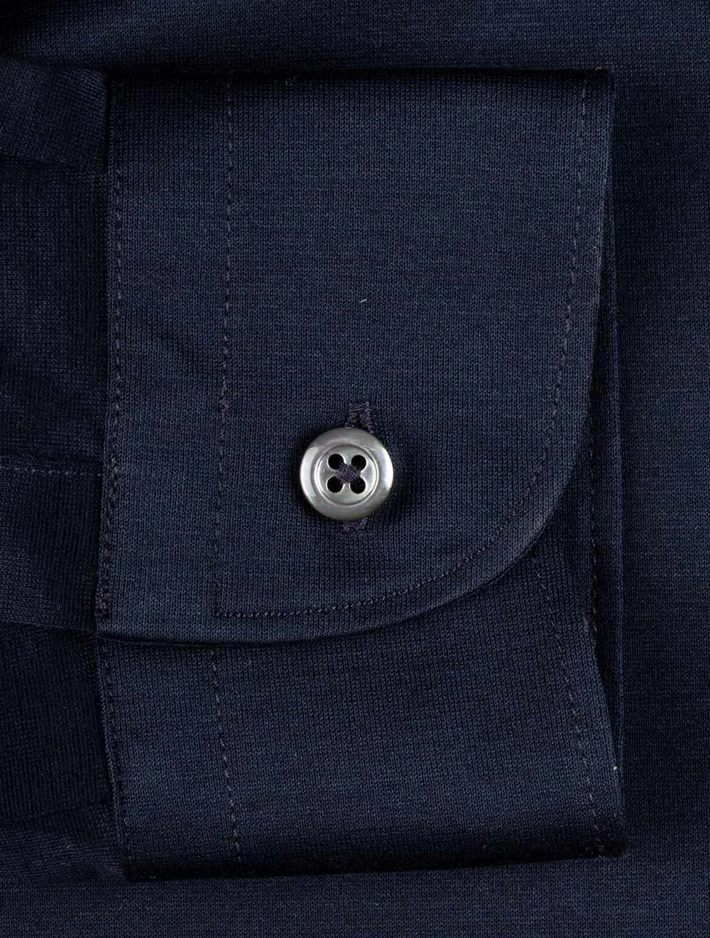 Stretch Polo Jersey Shirt Navy