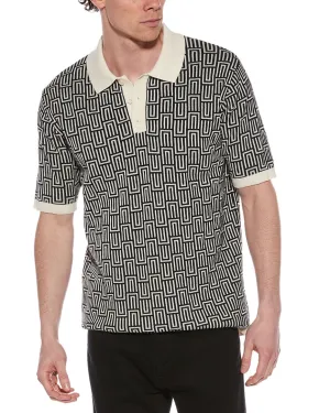 Truth Patterned Polo Sweater